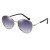 Silver frame gradient blue lens