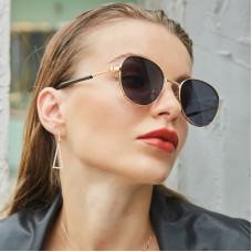 Stylish And Chic Small Round Frame Women's Sunglasses