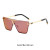 Golden frame red brown lens