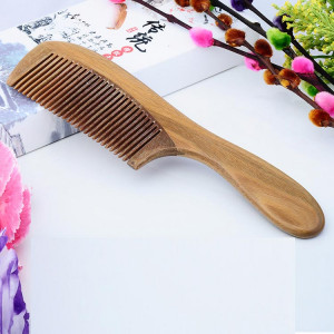 Natural Hand-made Sandalwood Comb With Handle