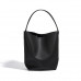 Soft Cowhide Simple Bucket Bag