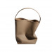 Soft Cowhide Simple Bucket Bag