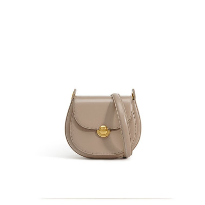 Chic Women's Leather Saddle Bag