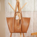 Women's Leather Large Capacity Tote Bag