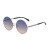 Silver frame gradient blue brown lens