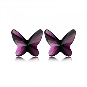 Cute Butterlfy Shaped Rhinestone Earrings