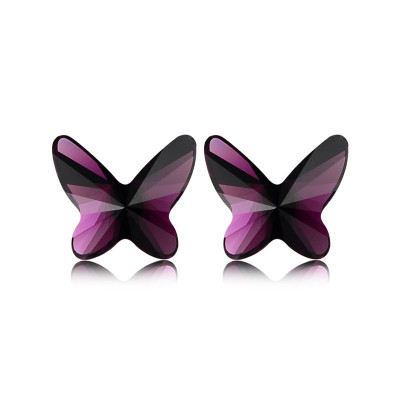 Cute Butterlfy Shaped Rhinestone Earrings