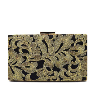 Beautiful Evening Handbag With Chic Embroidery