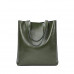 Solid Color Large Capacity Leather Tote Bag