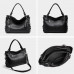New Solid Leather Tote Bag