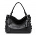 New Solid Leather Tote Bag