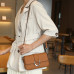 Litchi Grain Single Shoulder Real Leather Bag