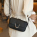 Litchi Grain Single Shoulder Real Leather Bag