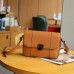 Litchi Pattern Fashion Buckle Leather Messenger Bag