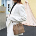 Women's Leather Bucket Bag With Rope Closure