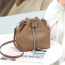 Women's Leather Bucket Bag With Rope Closure