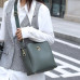Practical Leather Bucket Bag For Office Ladies
