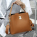 Practical Leather Bucket Bag For Office Ladies