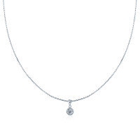 Chic 925 Sterling Silver Pendant With Large Zircon Stone