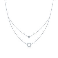 925 Sterling Silver Double Chain Necklace
