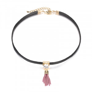 Rhinestone Hemp Rope Necklace For Charming Lady
