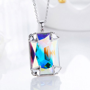 Stunning Colorful Multiple Cuts Crystle Pendant