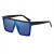 Black frame blue lens
