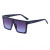 Black frame gradient blue lens