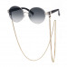 Stylish Small Round Frame Sunglasses With Chain