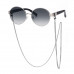 Stylish Small Round Frame Sunglasses With Chain