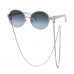 Stylish Small Round Frame Sunglasses With Chain