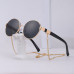 Stylish Small Round Frame Sunglasses With Chain