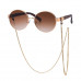 Stylish Small Round Frame Sunglasses With Chain