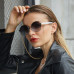 Stylish Small Round Frame Sunglasses With Chain
