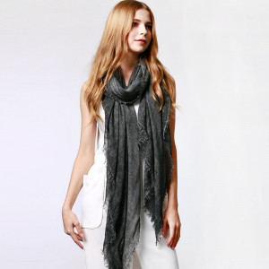 Modal Fibre Scarf With Macrame Color Options Available