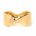 Simple Wind Bow Bright Wide Band Bracelet