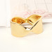 Simple Wind Bow Bright Wide Band Bracelet