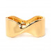 Simple Wind Bow Bright Wide Band Bracelet