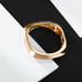 Wide-edged Diamond Smooth Bracelet