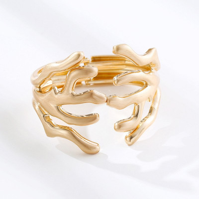 Shaped Branch Wide Edge Bracelet