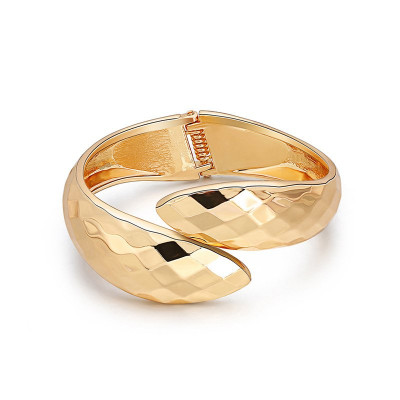 Double Snake-head Bracelet Diamond Cut Mirror Bracelet
