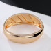 Arc-shaped Stone Inlaid Gold Bracelet