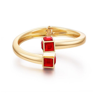 Square Diamond Minimalist Gold Fashion Bracelet