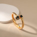 Square Diamond Minimalist Gold Fashion Bracelet