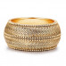 Crossed Drum Black Gold Bracelet