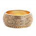 Wide Band Bohemian Style Gold Bracelet