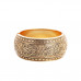 Wide Band Bohemian Style Gold Bracelet