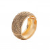 Wide Band Bohemian Style Gold Bracelet