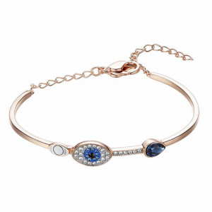 Devils Eye Crystle Silver Bracelet