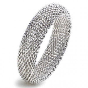 Extensible Silver Net Bracelet